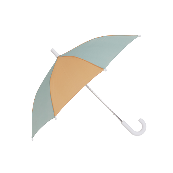 Olli Ella Kids See-Ya Umbrella - Blue Butter with lightweight recycled polyester canopy and curved handle for children aged 3 and up
