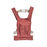 Olli Ella Christmas theme Sweetheart Red print Carrier for dolls