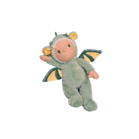 Plush toy dragon on a white background