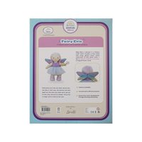Back of a fairy-themed product packaging with text and illustrations.