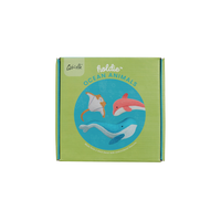 Set of plush felted ocean animal toys for kids. Set of small ocean animal toys featuring Whale, Dolphin and Stingray