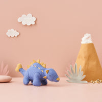 Palm-sized felted dinosaur toys. These 3 prehistoric dinosaur toys make wonderful prompts for hours of imaginative play. Pterodactyl, T-Rex and Ankylosaurus toys,