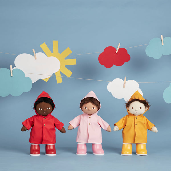 Dinkum Dolls Rainy Play Set - Red