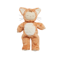 ginger tabby cat, soft plush toy doll for kids