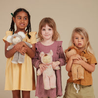 Collectable snuggly soft plush piglet toy. Made for snuggles and bedtime for babies and kids.