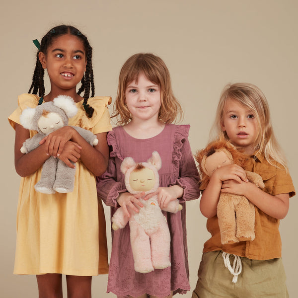 Collectable snuggly soft plush piglet toy. Made for snuggles and bedtime for babies and kids.