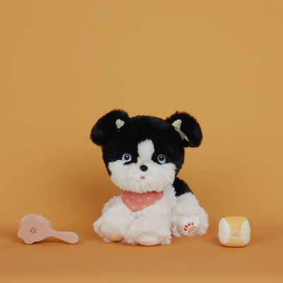 Olli Ella Dinkum Dog Starter Set - ball, bandana and brush kit on Lucky