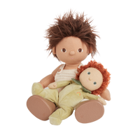 A limited-edition palm-sized plush toy, perfectly weighted in all the right places, and outfitted in a snuggly plush velvety Pear suit.