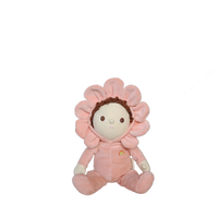 Plush toy with a flower design on a white background