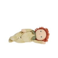 A limited-edition palm-sized plush toy, perfectly weighted in all the right places, and outfitted in a snuggly plush velvety Pear suit.