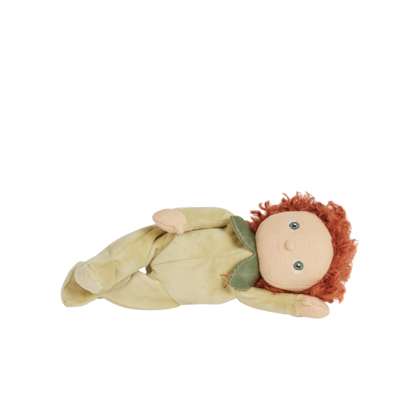 A limited-edition palm-sized plush toy, perfectly weighted in all the right places, and outfitted in a snuggly plush velvety Pear suit.