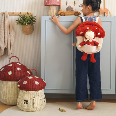 Hopalong Mushroom Backpack - Red video