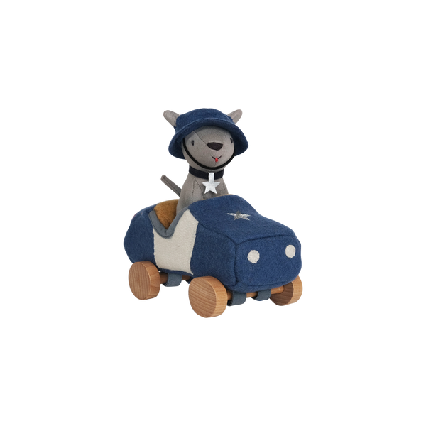 Olli Ella Holdie Dog-Go officer police car and dog driver side view