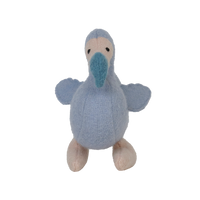 Set of plush felted extinct animal toys for kids. Mammoth, Dodo and Saber Tooth Tiger toys for kids.