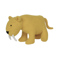 Set of plush felted extinct animal toys for kids. Mammoth, Dodo and Saber Tooth Tiger toys for kids.