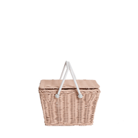 Piki Rattan Basket - Rose