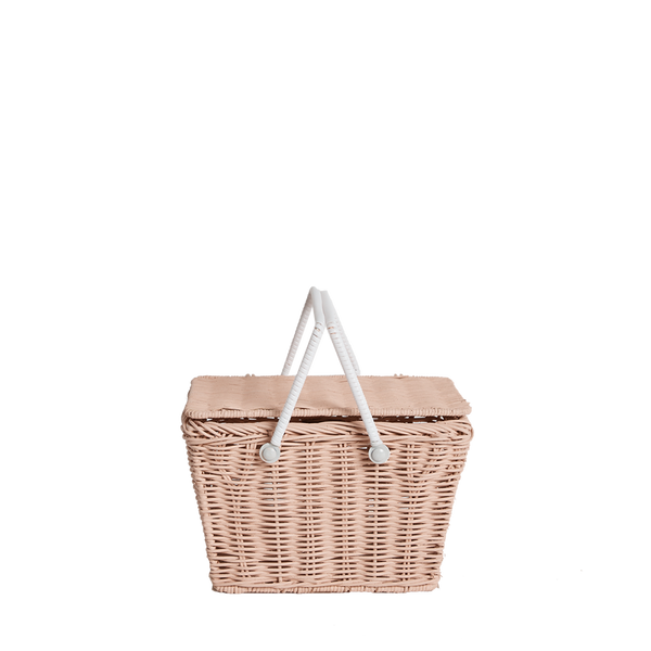 Piki Rattan Basket - Rose