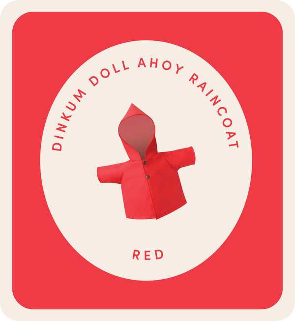 Dinkum Dolls Rainy Play Set - Red