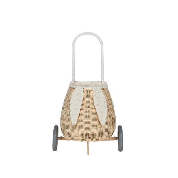 Rattan Bunny Luggy with Lining - Pansy
