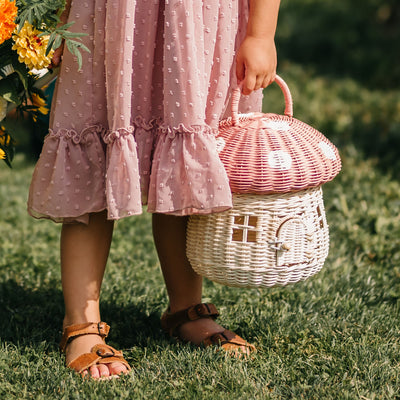 Rattan Mushroom Basket - Musk video