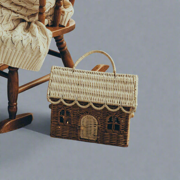 Rattan Gingerbread Casa Clutch