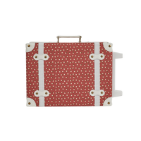Olli Ella See-Ya Suitcase Christmas theme Sweetheart Red print