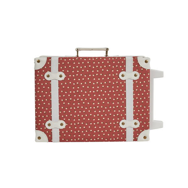 Olli Ella See-Ya Suitcase Christmas theme Sweetheart Red print