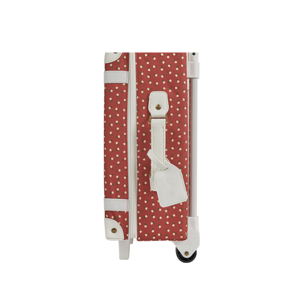 Olli Ella See-Ya Suitcase Christmas theme Sweetheart Red print