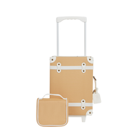 The ultimate travel toiletry bag for kids in yellow. Ideal for sleepovers, school camps, and daycare, it keeps essentials tidy and ready for fun.  