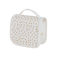 The ultimate mushrrom printed travel toiletry bag for kids. Ideal for sleepovers, school camps, and daycare, it keeps essentials tidy and ready for fun.  