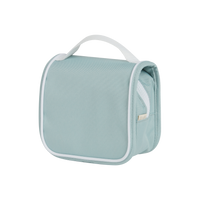Blue kids travel toiletry bag. Functional wash bag for kids sleepovers, school camps, daycare and holidays.