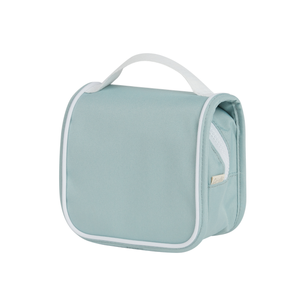 Blue kids travel toiletry bag. Functional wash bag for kids sleepovers, school camps, daycare and holidays.
