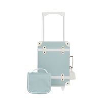 The ultimate travel toiletry bag for kids in blue. Ideal for sleepovers, school camps, and daycare, it keeps essentials tidy and ready for fun.  