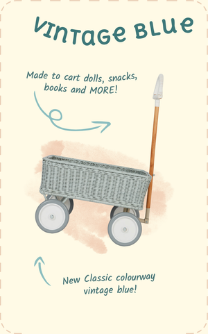 vintage blue wonder wagon features